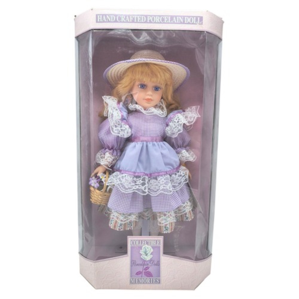 Kmart Exclusive Collectible Memories Limited Edition Porcelain Doll w/ Basket